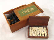 Appraisal: A mahogany boxed set of Staunton chess pieces together with