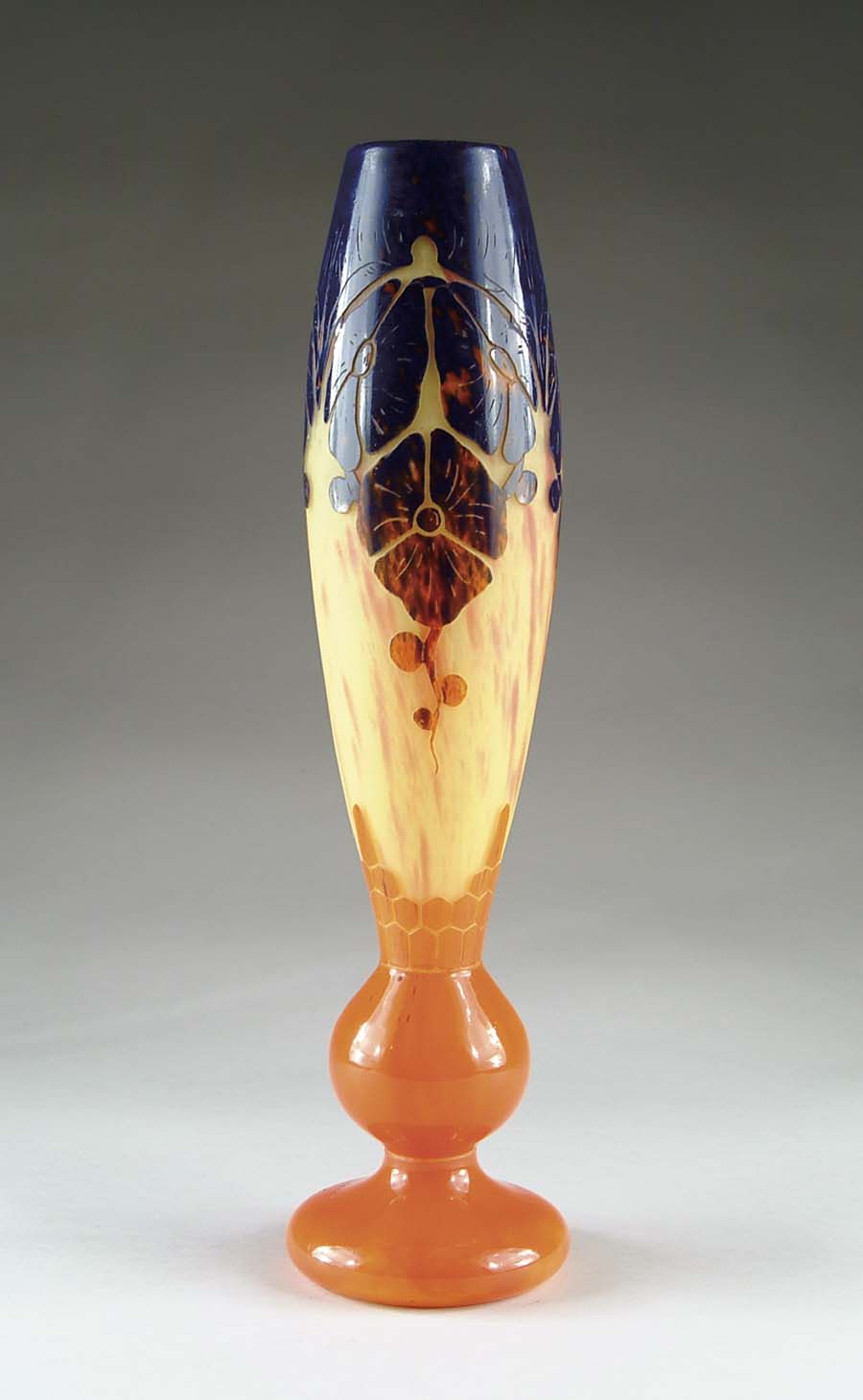 Appraisal: LEVERRE FRANCAIS MONUMENTAL SIZED VASE The vase begins with a