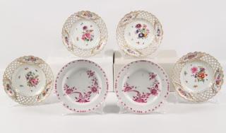 Appraisal: PIECE LOT OF MEISSEN PLATES CONSISTING OF MATCHING OPEN BASKET