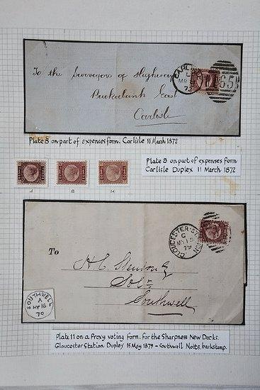 Appraisal: A collection of mainly early Great British stamps in a