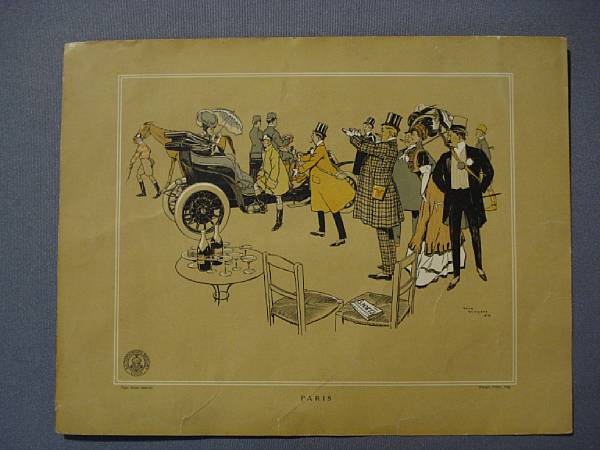 Appraisal: Paris' Berliet advertising print after Rene Vincent marked Automobiles Berliet