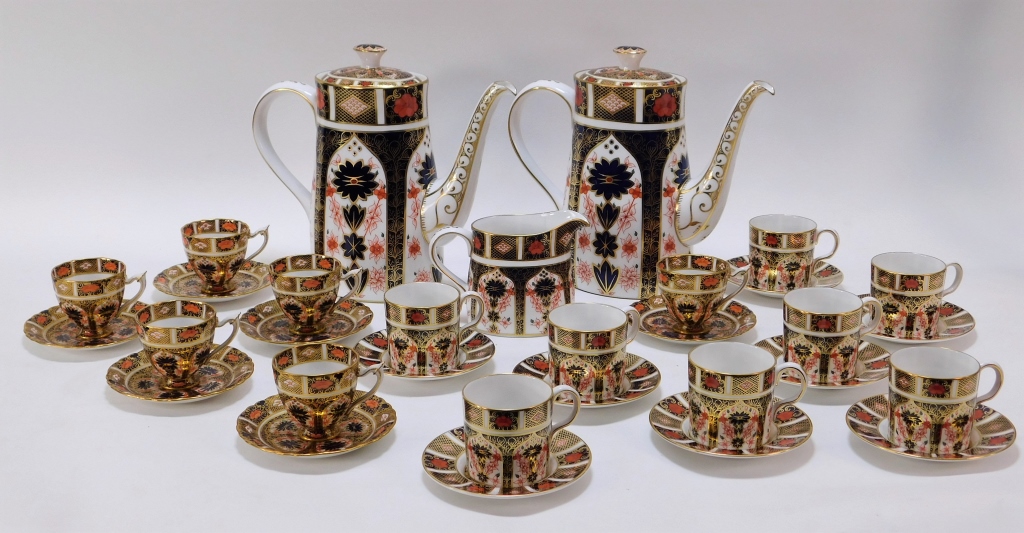 Appraisal: PC ROYAL CROWN DERBY OLD IMARI ESPRESSO SET England th