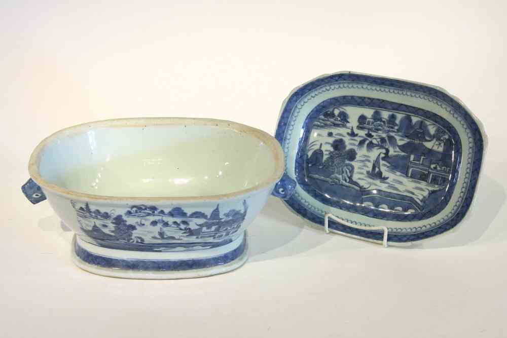 Appraisal: CANTON EXPORT PCS - Including Tureen without lid and Platter