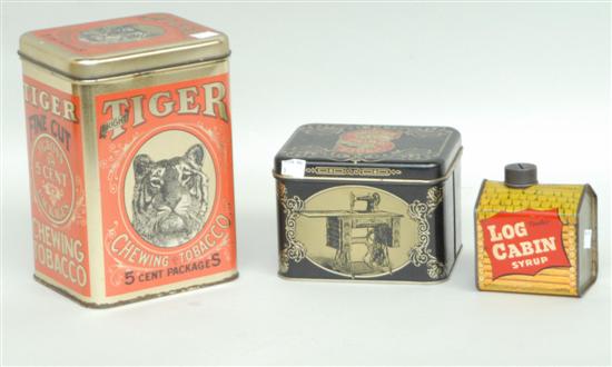 Appraisal: THREE TINS Property from the home of Westport Ct artist