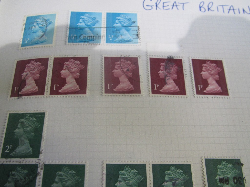 Appraisal: Box of albums of stamps