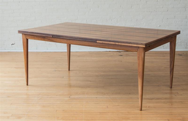 Appraisal: NIELS MOLLER DRAW-LEAF ROSEWOOD DINING TABLE x x in Estimate