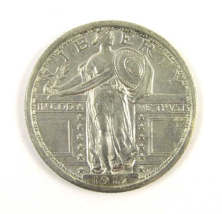 Appraisal: U S STANDING LIBERTY SILVER QUARTER type with no stars