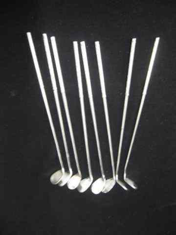 Appraisal: Set of Alvin Figural Golf Club Stirrers silverplate '' excellent