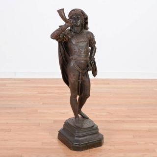 Appraisal: Charles G Ferville Page boy bronze with brown patina inscribed