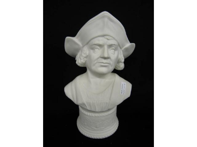 Appraisal: Boehm Porcelain Bust of Christopher Columbus th Anniversary issue tall