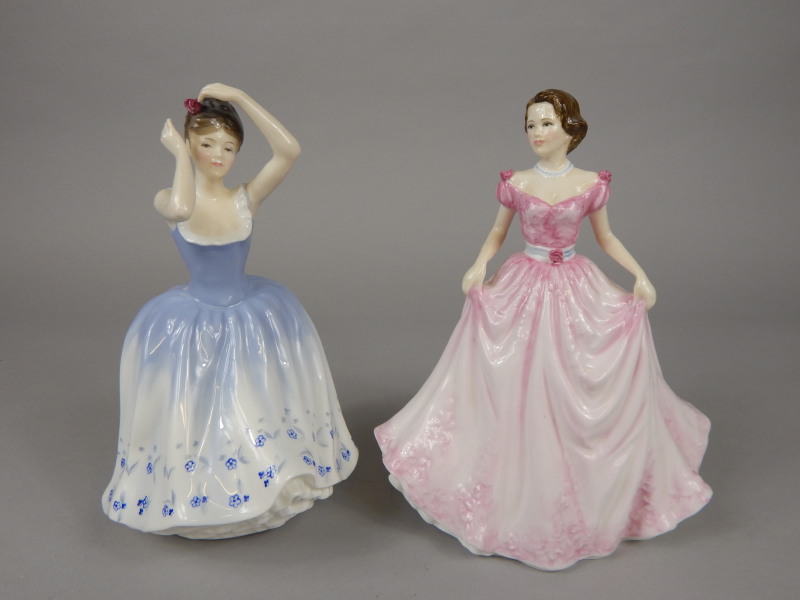 Appraisal: Two Royal Doulton porcelain ladies Sheila and Hope