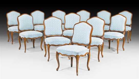 Appraisal: SET OF CHAIRS A LA REINE late Louis XV France