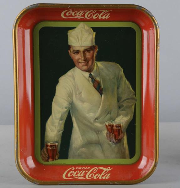 Appraisal: Coca Cola Tin Serving Tray This tin tray circa features