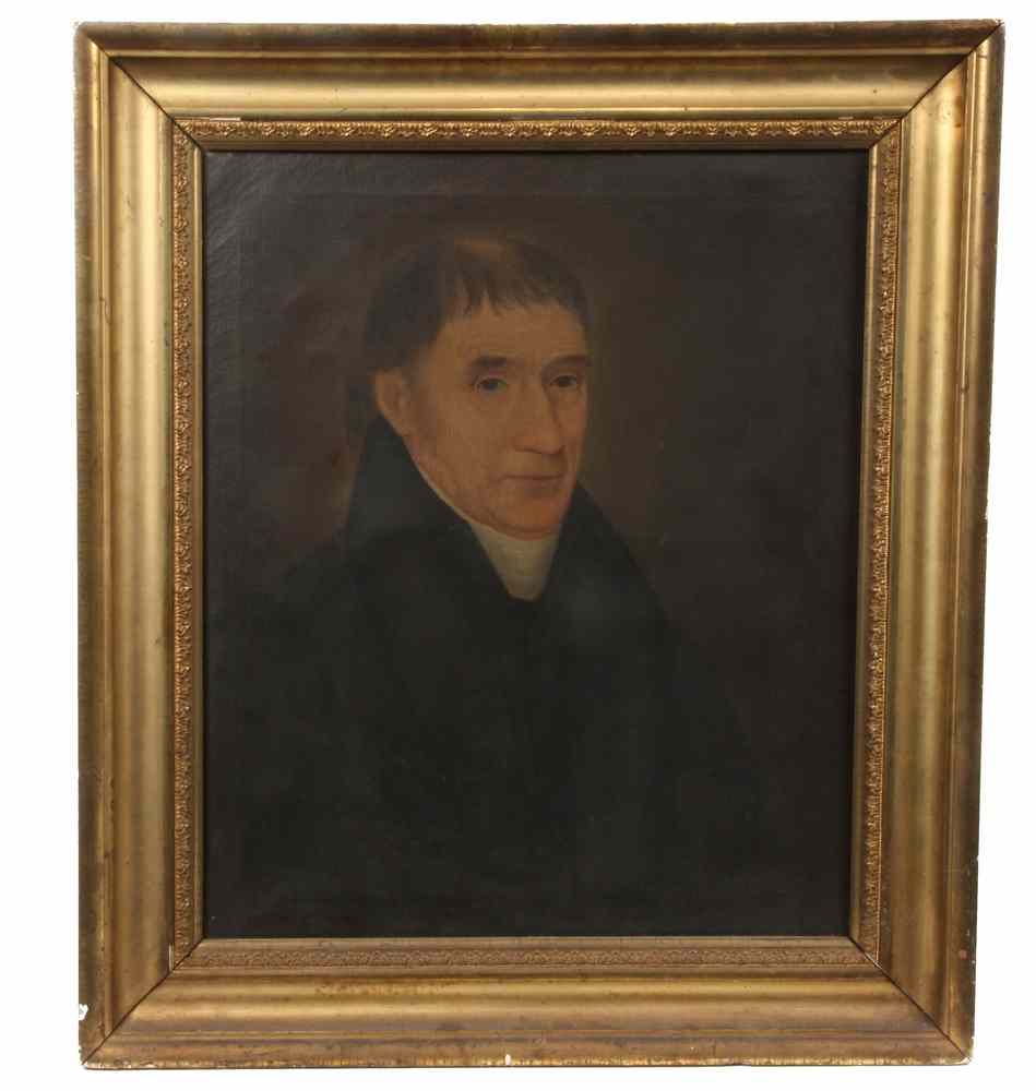 Appraisal: OOC - Portrait of Rev Robert Lowe of Readfield Maine