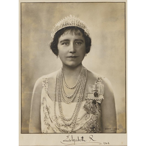 Appraisal: Queen Elizabeth the Queen Mother - - A fine photograph