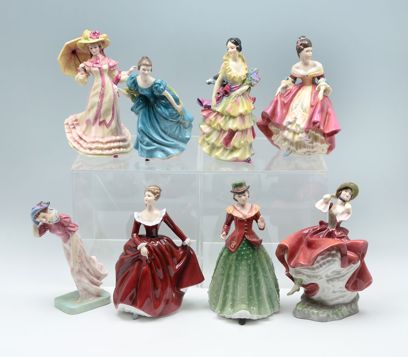 Appraisal: PC LOT ROYAL DOULTON LADY FIGURES Springtime'' HN ''Rhapsody'' HN