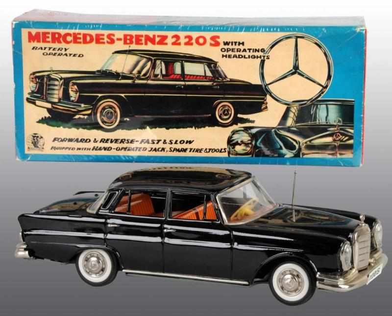 Appraisal: Tin Mercedes Benz S Battery-Operated Toy Description Japanese Working Made