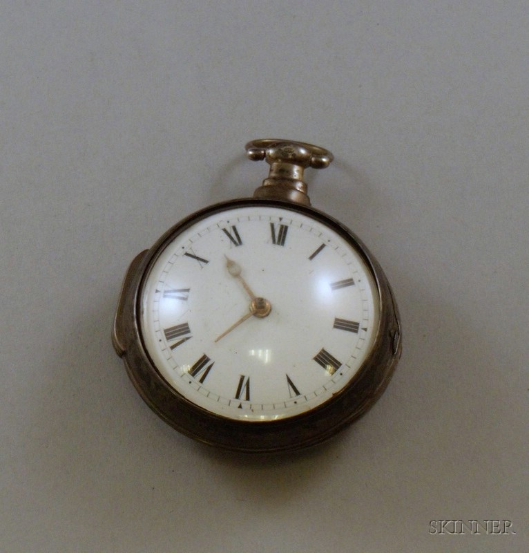 Appraisal: th Century Silver Pocket Watch by J Williamson Liverpool pair-cased