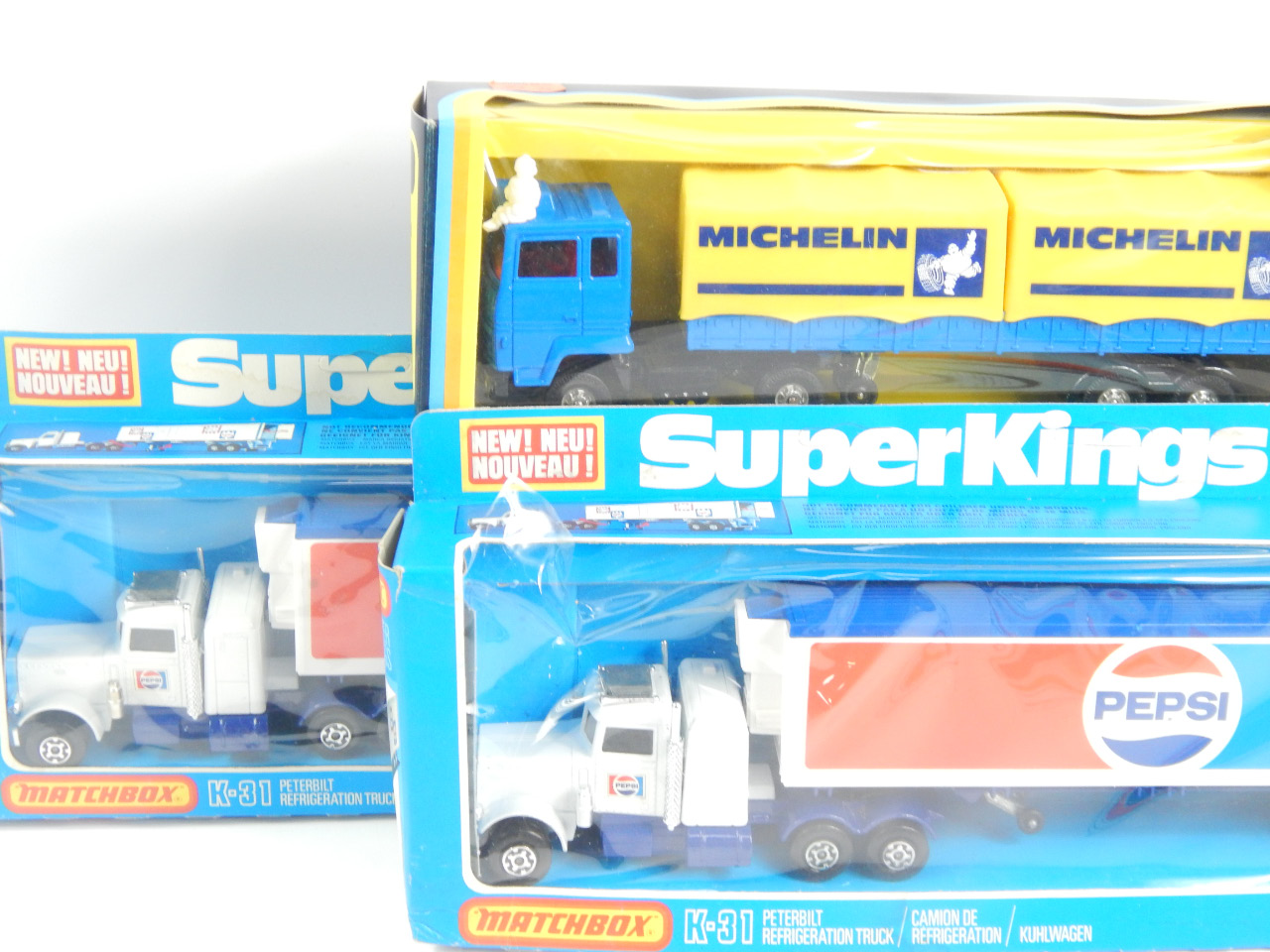 Appraisal: Matchbox die cast K- Peterbilt Pepsi lorry and trailer another