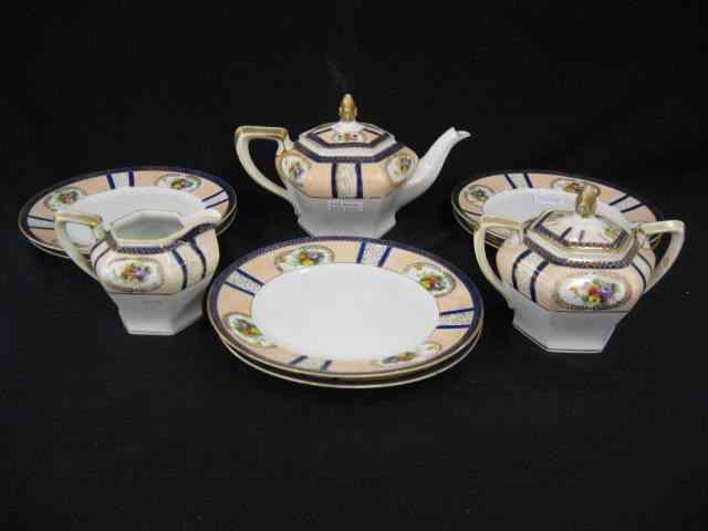 Appraisal: pc Noritake Dessert Tea Set teapot creamer sugar - ''