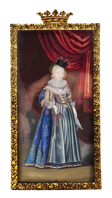 Appraisal: CONTINENTAL SCHOOLFull length portrait of a young lady wearing th