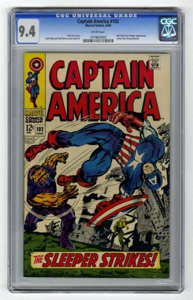 Appraisal: Captain America CGC Marvel Comics Click for full description