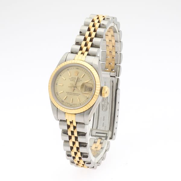 Appraisal: LADIES K AND STAINLESS ROLEX DATEJUST WRISTWATCH mm with crown