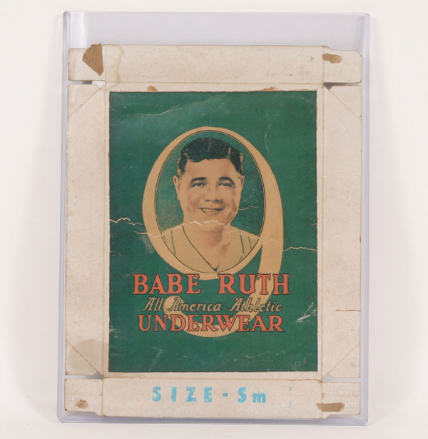 Appraisal: Original 's Babe Ruth underwear box top The original box