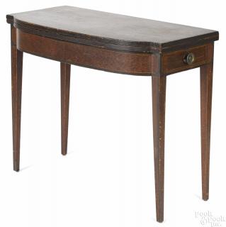 Appraisal: New England painted pine card table early th c with