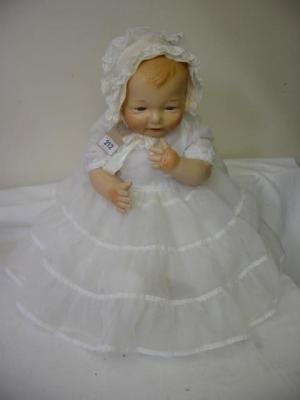 Appraisal: An Effanbee Bubbles composition doll with blue sleeping eyes open