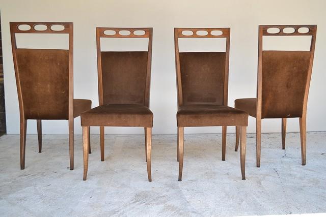 Appraisal: A SET OF EIGHT JAKOB RUDOWSKI DINING CHAIRS