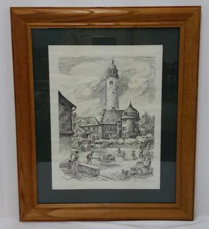 Appraisal: Erich Dittmann Signed Print Highest Castle Erich Dittmann German artist