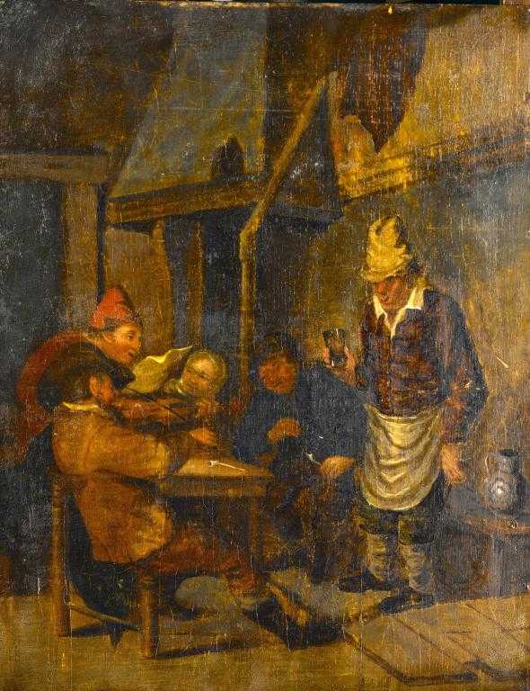 Appraisal: MANNER OF DAVID TENIERS II PEASANTS CAROUSING IN A TAVERN