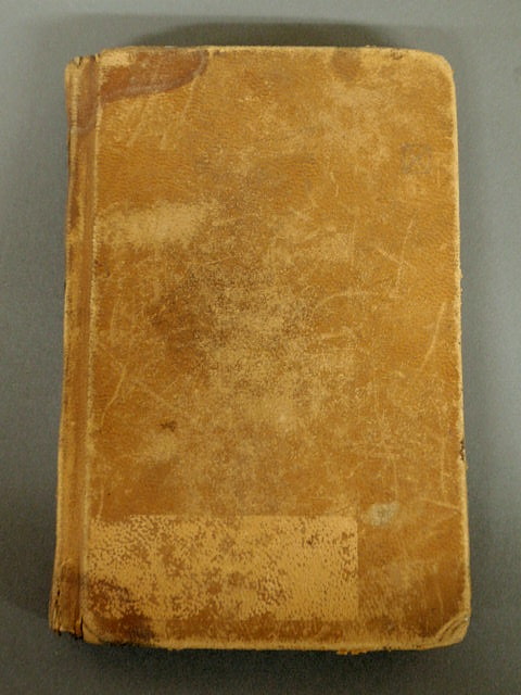 Appraisal: Small leather-bound journal of notes relating to the building of