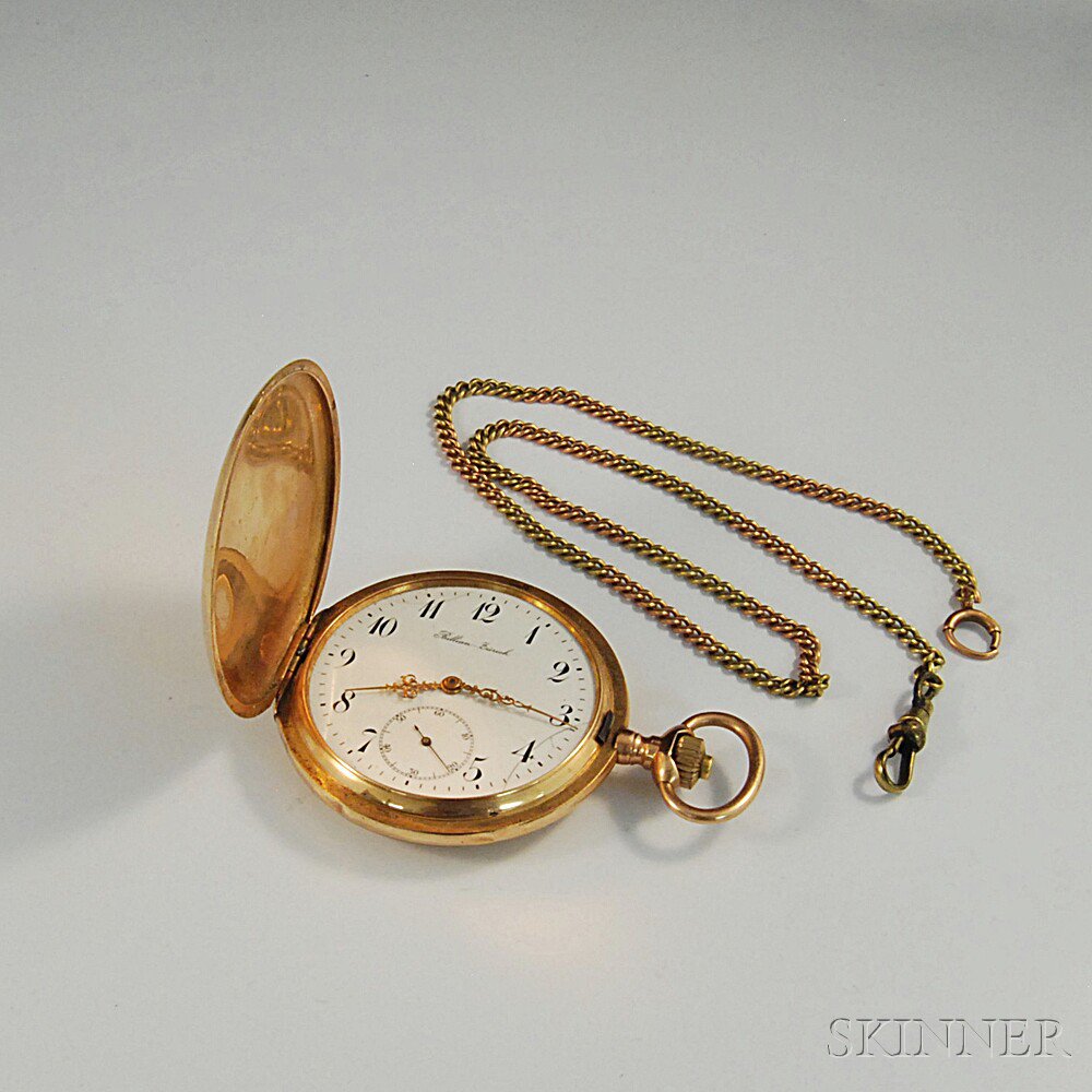 Appraisal: kt Gold Swiss Hunting Case Pocket Watch dial stamped Billian-Zurich