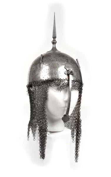 Appraisal: Early Persian Spiked Helmet Interesting item appears to be silver