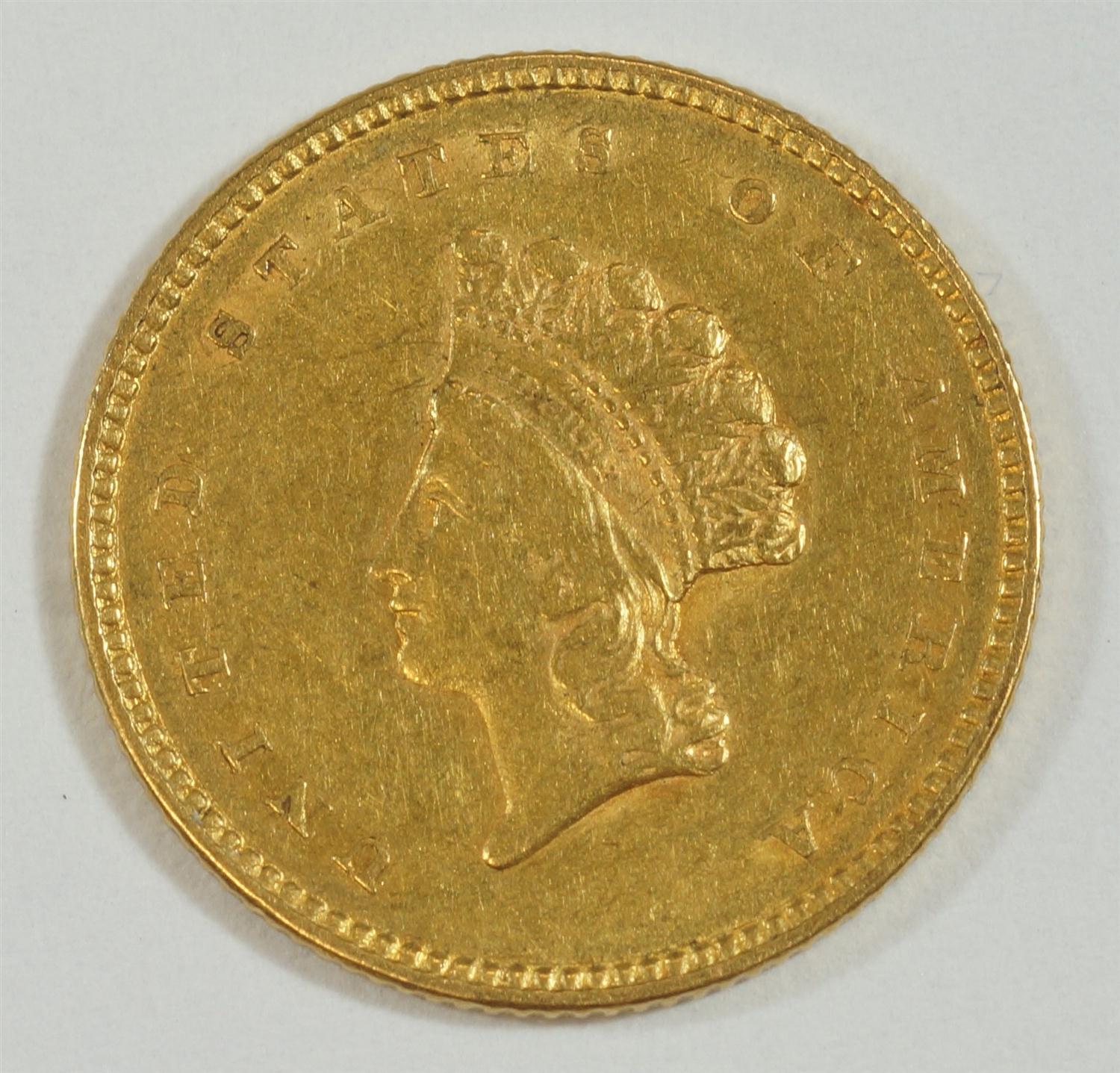 Appraisal: type one dollar gold VF