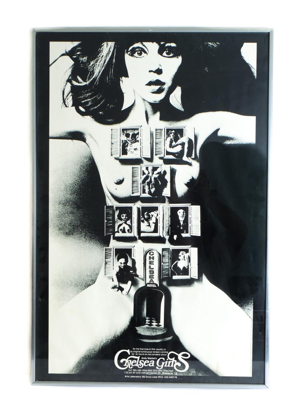 Appraisal: CHELSEA GIRLS OFF-SET LITHOGRAPH MOVIE POSTER Chelsea Girls off-set lithograph