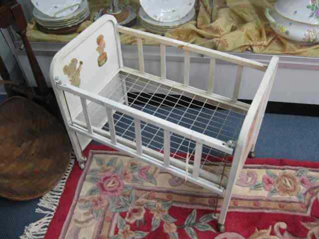 Appraisal: Antique Metal Doll Bed