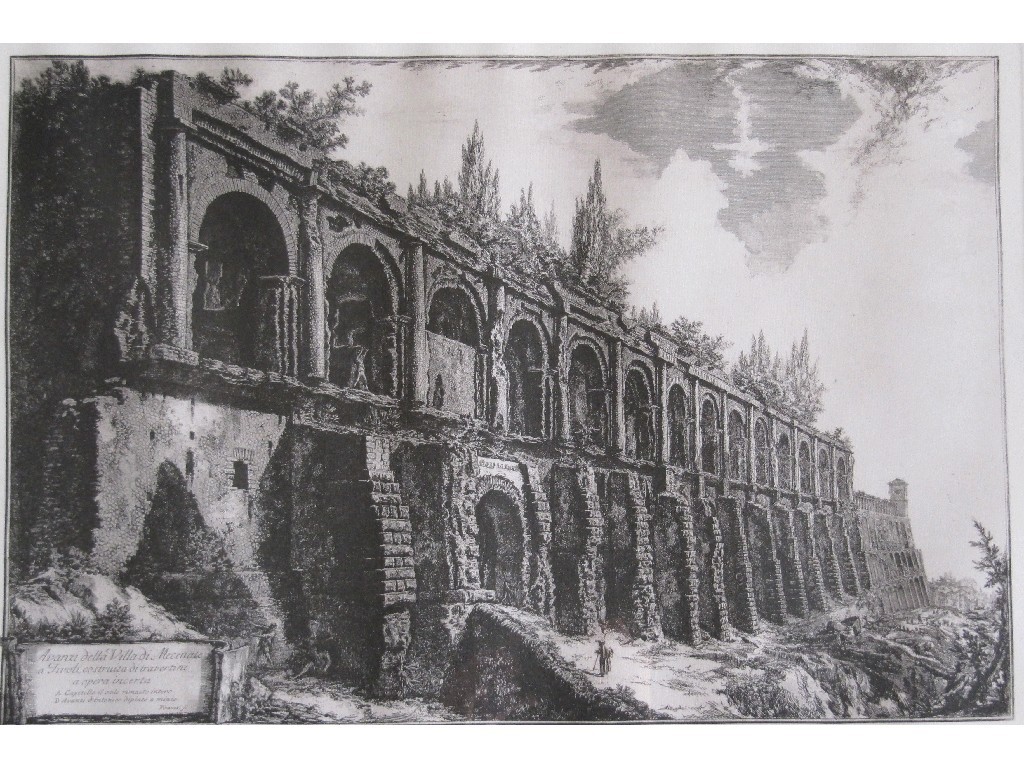 Appraisal: AFTER GIOVANNI BATTISTA PIRANESI - TWELVE VIEWS OF ANCIENT MONUMENTS