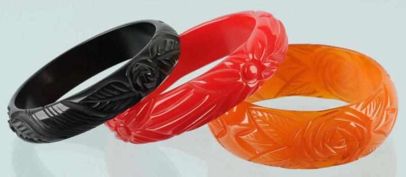 Appraisal: Lot of Bakelite Bracelets Condition Excellent Size Largest - Dia