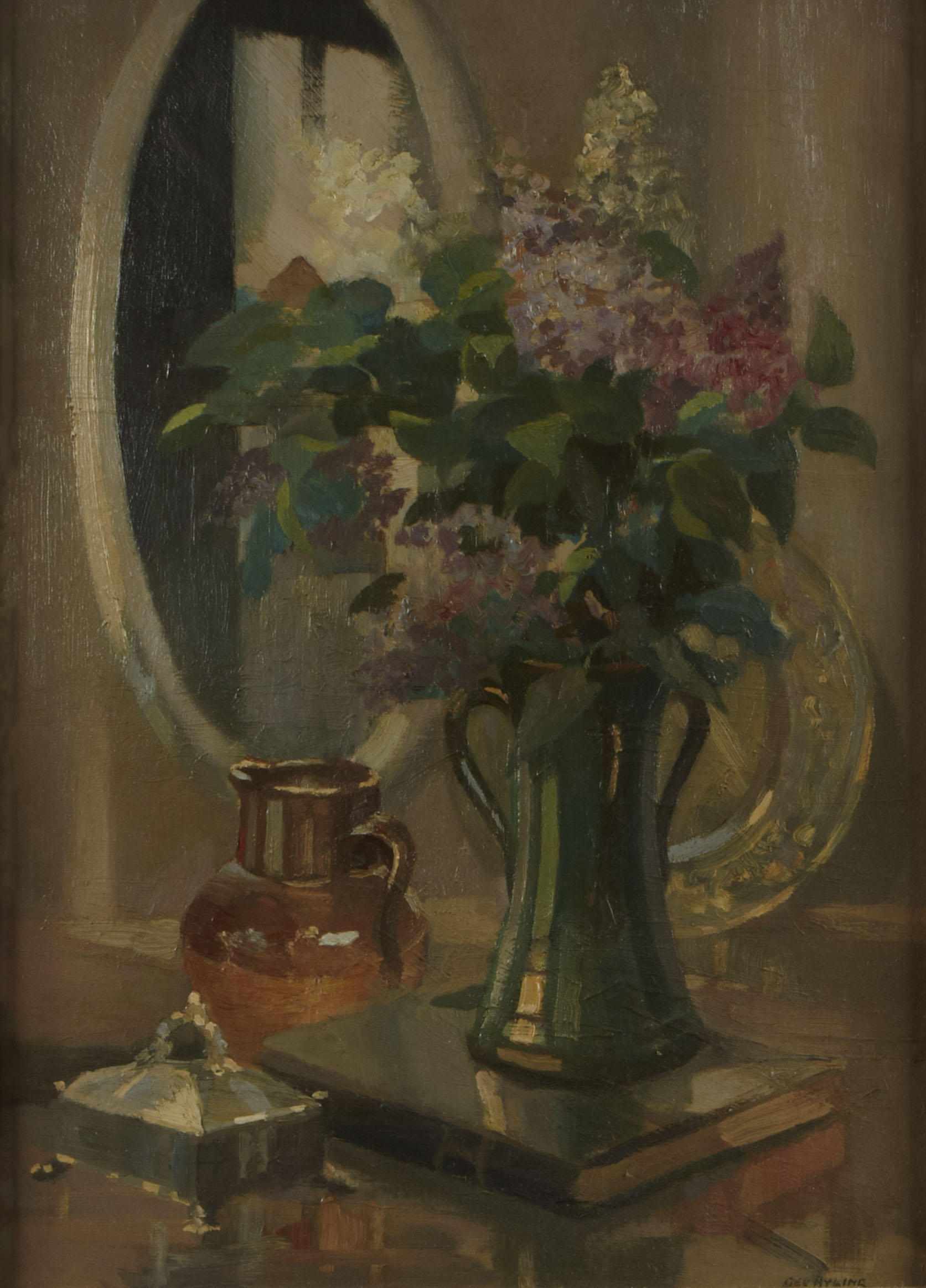 Appraisal: George Ayling British - A still life with a vase