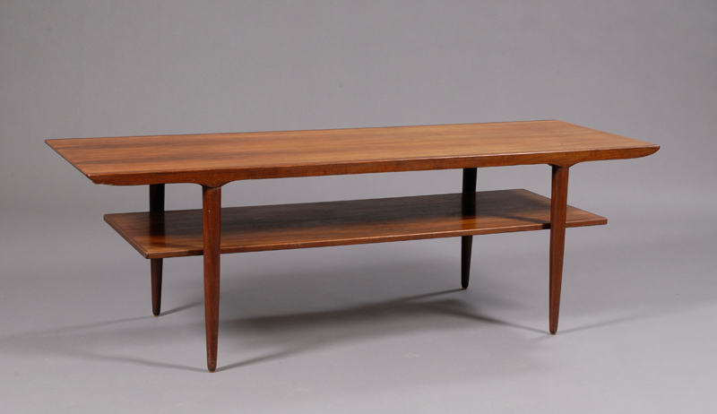 Appraisal: Extension Coffee Table Rosewood Denmark mid th century Rectangular top