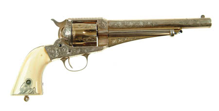 Appraisal: ENGRAVED REMINGTON MODEL SINGLE ACTION REVOLVER Cal WCF - SN