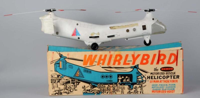 Appraisal: Remco Battery-Operated Whirly Bird Helicopter Description Circa s Plastic Includes