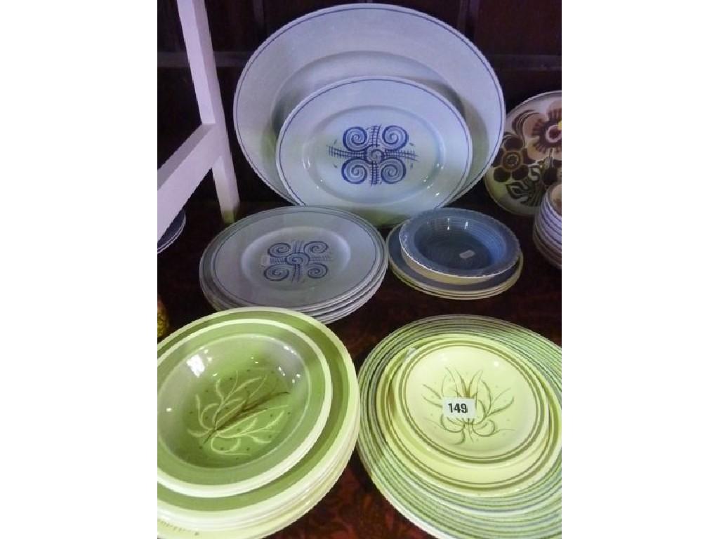 Appraisal: An interesting collection of Susie Cooper dinnerwares including two serving