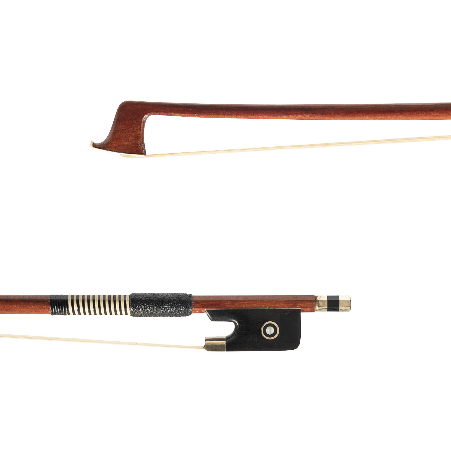 Appraisal: Nickel-mounted Viola Bow Attributed to Alfons Riedl the round stick