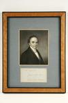 Appraisal: US SENATOR AUTOGRAPH ENGRAVED PORTRAIT - Daniel Webster Bust Portrait