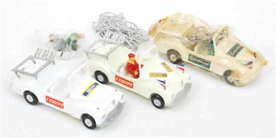 Appraisal: THREE SALZA MODELS French all Tour De France Peugeot white