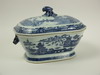 Appraisal: COVERED TUREEN - Large th C footed Canton covered soup